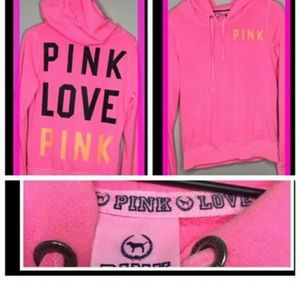 PINK VICTORIA'S SECRET HOODIE